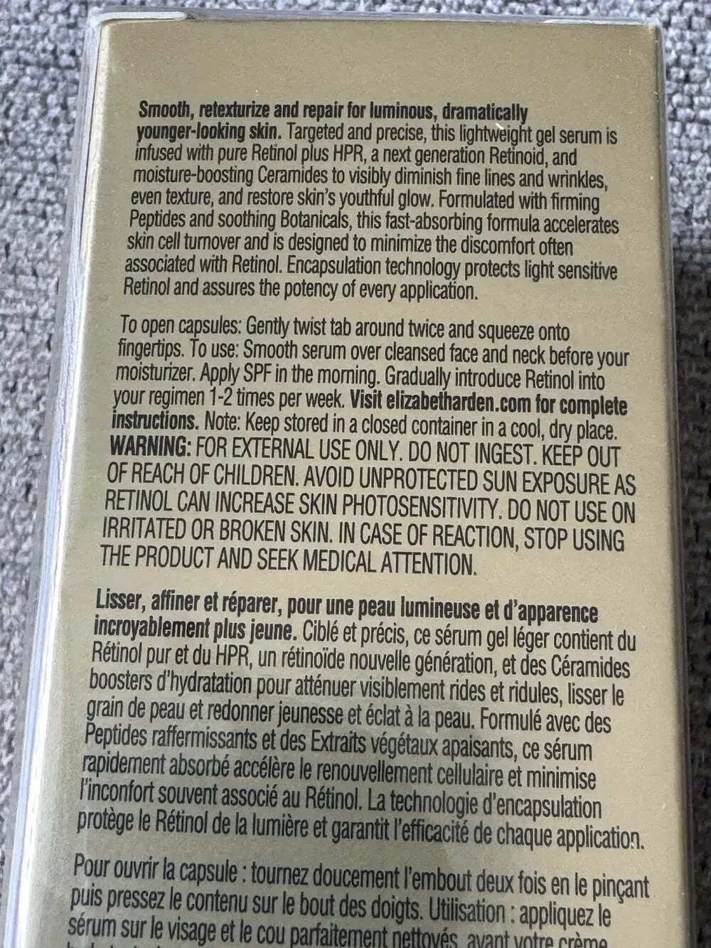 ELIZABETH ARDEN Retinol HPR Ceramide Capsules Rapid Skin Renewing 60 Capsules